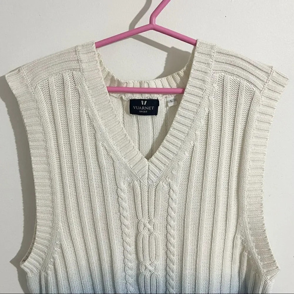 70s Women Casual V Neck  Loose Sleeveless Sweaters Knitwear Tops Vests - Picture 3 of 8